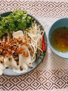 Hình của món Bánh cuốn keto (mặn và ngọt).