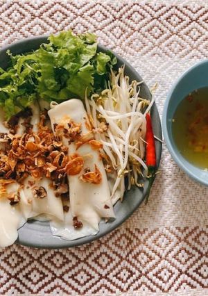 Hình của món Bánh cuốn keto (mặn và ngọt).