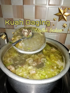 Foto resep Kuah Bakso dengan Daging (GA3_Week 4)