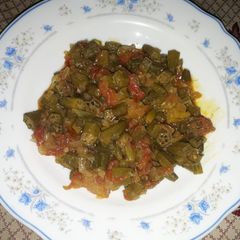 Bhindi ki bhaji A picture of Bhindi ki bhaji.