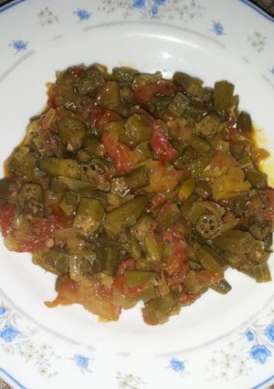 A picture of Bhindi ki bhaji.