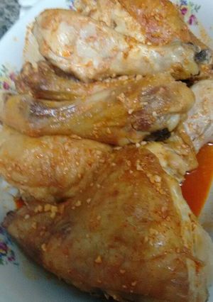 Una foto de Pollo al ajillo fácil