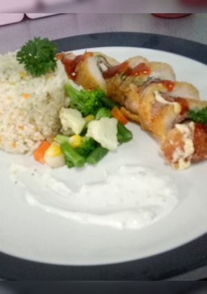 Foto resep Chicken Roll with.Butter Rice