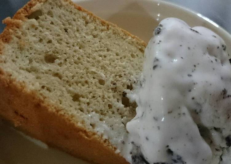 Langkah memasak Chiffon cake green tea Anti Gagal