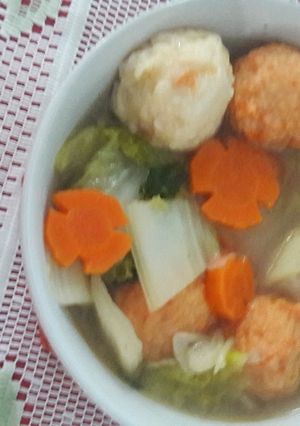 Foto resep Bakso Seafood sawi putih