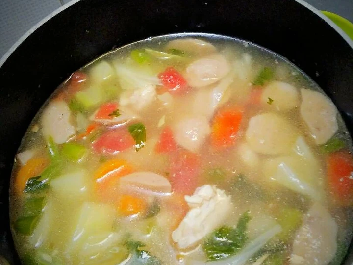 Cara Mudah Menyiapkan Resep Sup ayam pelangi yang Menggugah Selera Anti Ribet, Sempurna