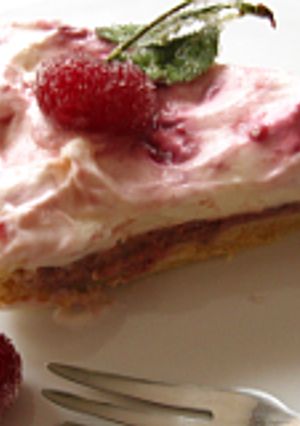 Meggyes-krémsajtos torta recept fotója
