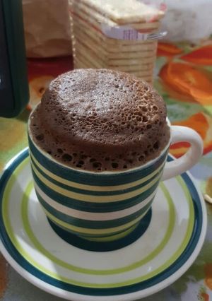 Una foto de ¡Bizcochuelo de Nesquik en taza muy rico!