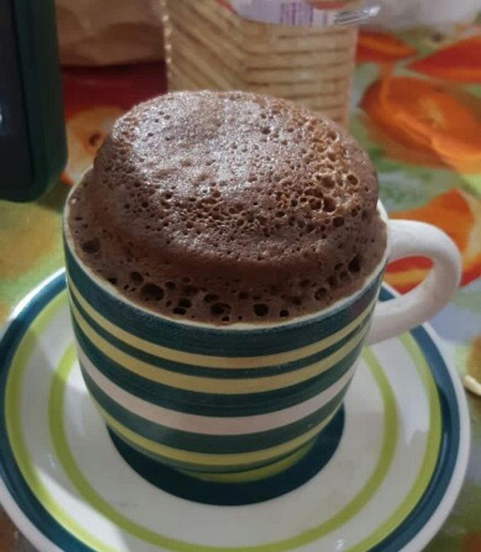 Una foto de ¡Bizcochuelo de Nesquik en taza muy rico!
