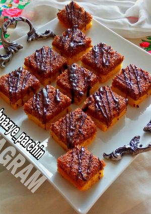 عکسی از دستور شیرینی مکرون گردویی 🌸