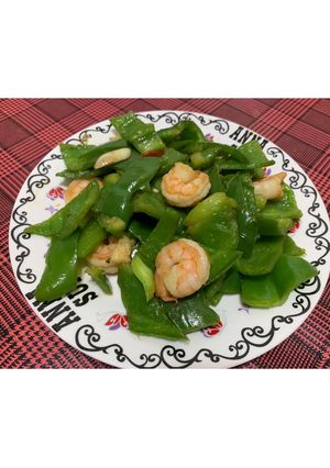 青椒炒蝦仁 的食譜成品照片