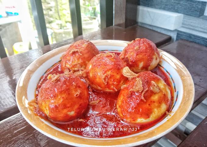 Resep: Telur Bumbu Merah *JJ* Enak Terbaru