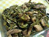 STIR LOIN PORK WITH KANGKONG