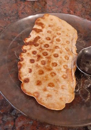Una foto de Panqueques de banana, avena y miel
