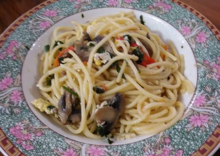 Resep Spaghetti Aglio e Olio ala dapurku yang Lezat
