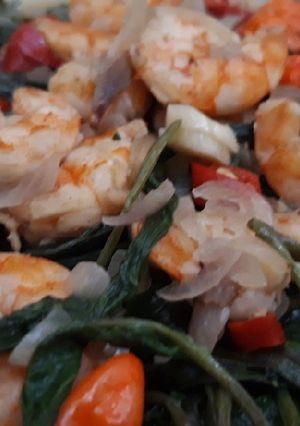 Foto resep Tumis kangkung simple