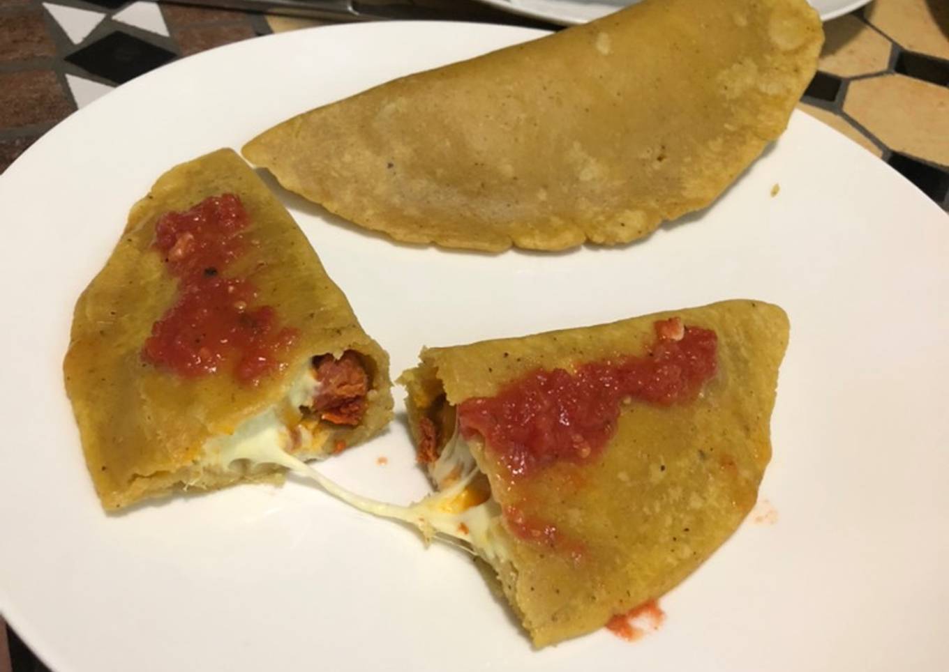Quesadillas “Thalía” de papa y chistorra