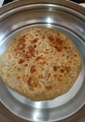 A picture of Sweet potato Puran poli.