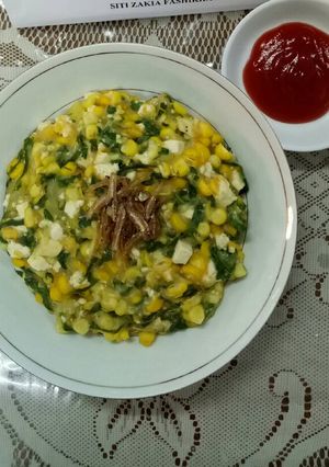 Foto resep Bubur lengkap Jagung