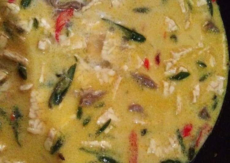 Sayur tempe lombok ijo