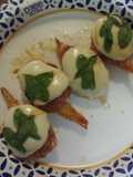 Shrimp saltimbocca