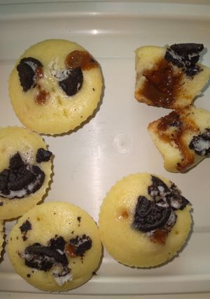 Una foto de Mini muffins oreos rellenos, 🤤 💕