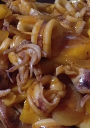 Foto resep Cumi Saus Nanas