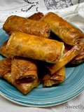Phyllo Rolls with Shrimp and Stir-Fried Vegetables
