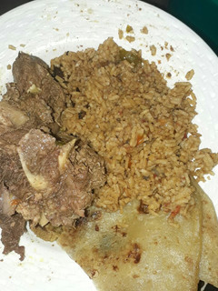 A picture of Mlima and pilau.