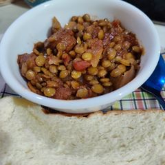 A picture of Chorizo and Lentil Stew.