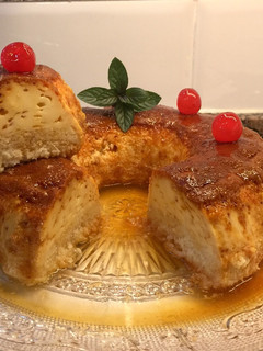 Una foto de Pudín de coco sin horno