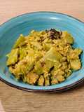 Curry de arroz con cordero a la menta