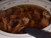 A picture of chicken bouillon stock
