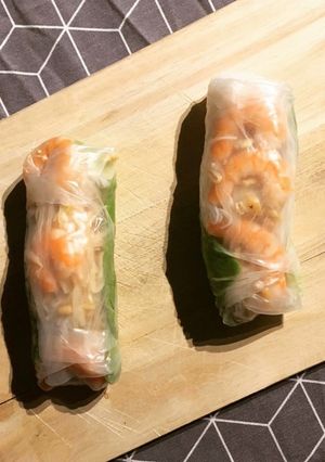 Une photo de Rouleaux de printemps aux crevettes