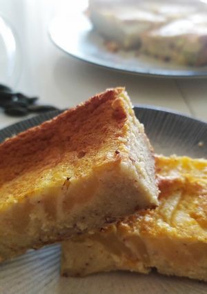Une photo de Clafoutis aux poires, amandes et Tonka