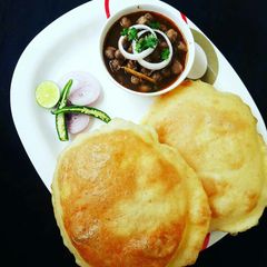 Chole bhature A picture of Chole bhature.
