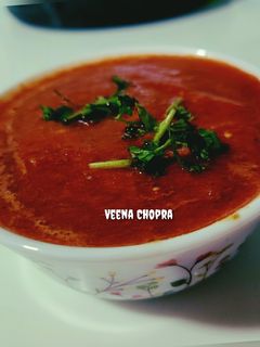 टमाटर,लहसुन की चटनी (Tamatar lahsun ki chutney recipe in Hindi) रेसिपी मुख्य फोटो