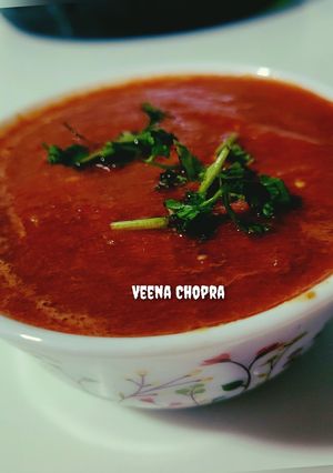टमाटर,लहसुन की चटनी (Tamatar lahsun ki chutney recipe in Hindi) रेसिपी मुख्य फोटो