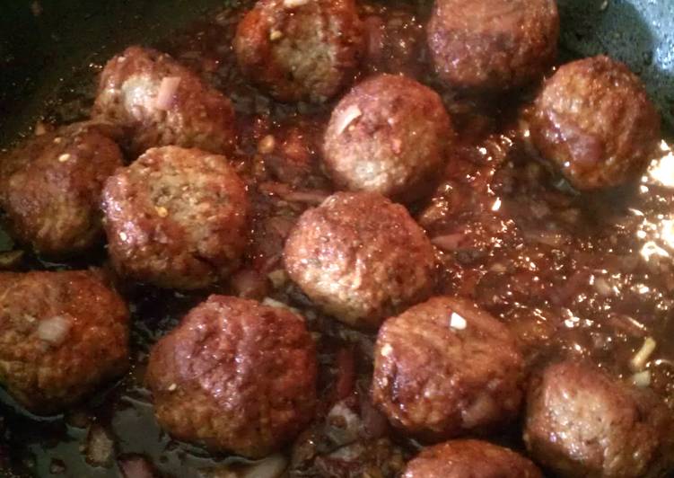 Simple Way to Make Tasty teriyaki glazed meatballs