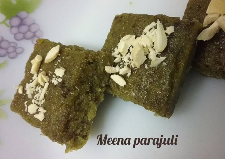 How to Cook Appetizing Gheeye and palak twist ki barfi
