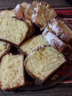 Una foto de Budín de manzana