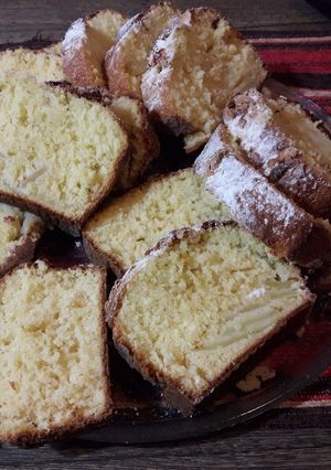 Una foto de Budín de manzana