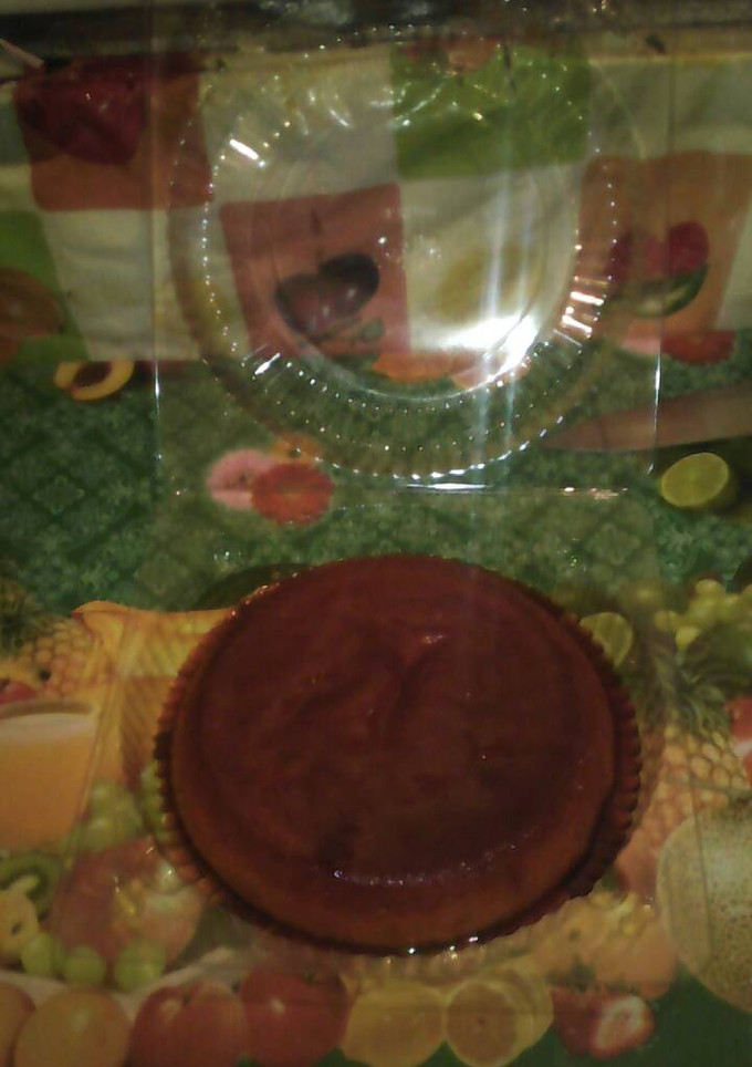 Una foto de Flan napolitano