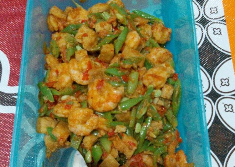 Tumis Udang Tahu Buncis