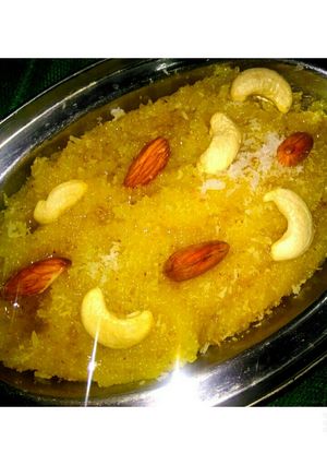 A picture of Suji Halwa.