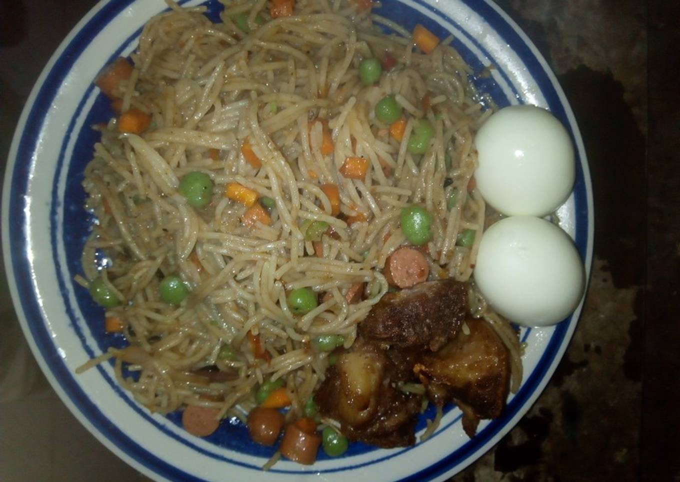 Fried spaghetti