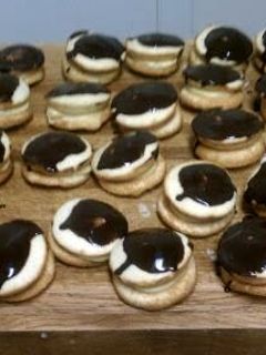 A picture of Boston Cream Whoopie Pies.