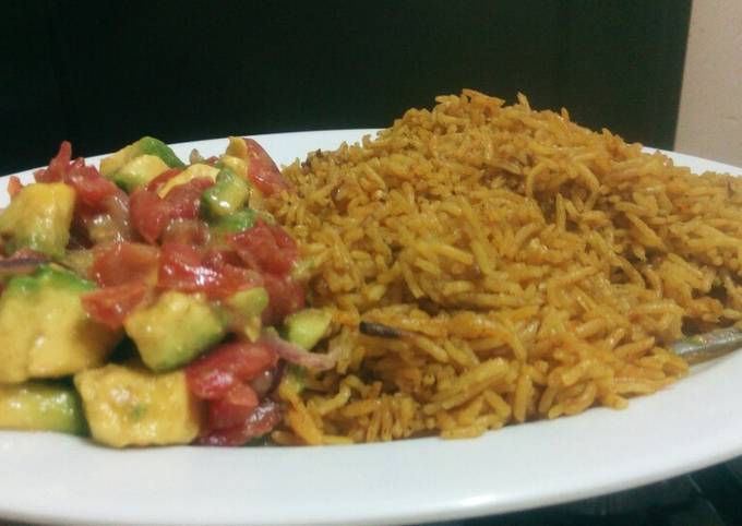 Pilau with kachumbari…#myuniquericerecipecontest