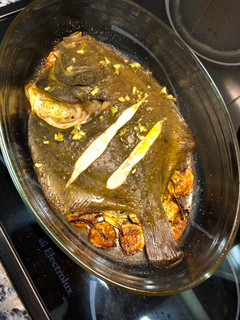 Una foto de Rodaballo al horno