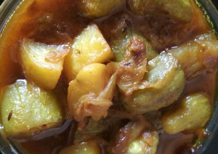 Parwal potato curry